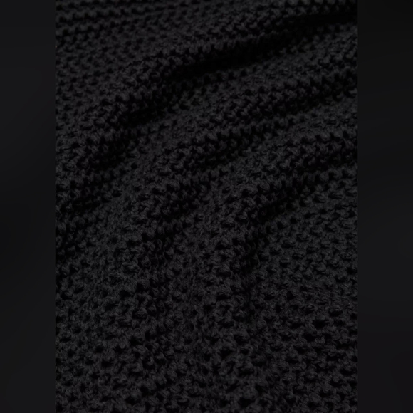 NWT Aritzia Wilfred Black Ephron Crochet Tank Dress Sz Small - Picture 7 of 15